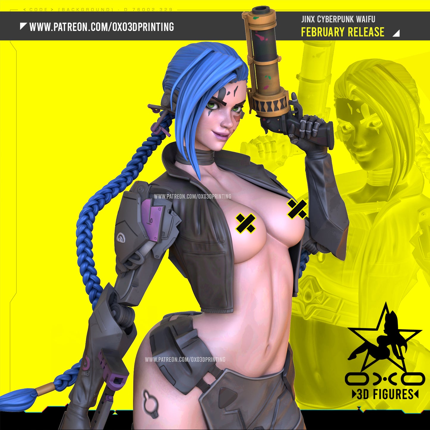 Jinx Cyberpunk Figure