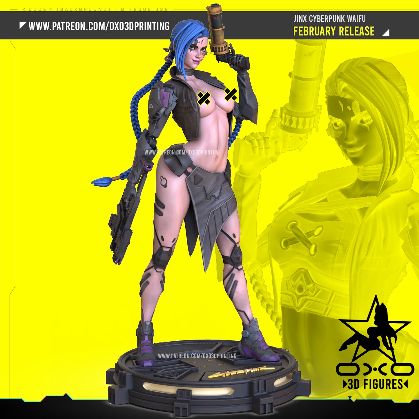 Jinx Cyberpunk Figure