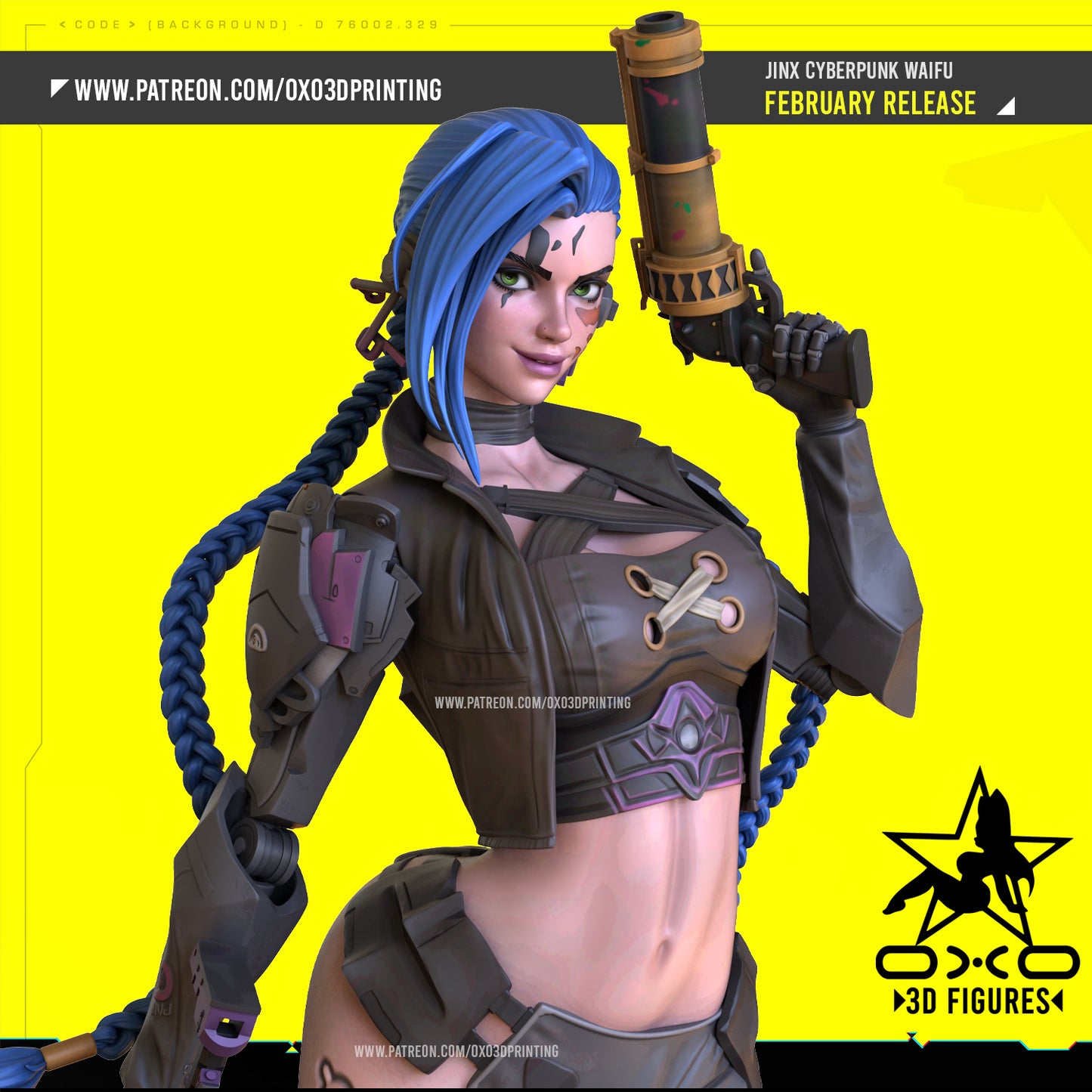 Jinx Cyberpunk Figure