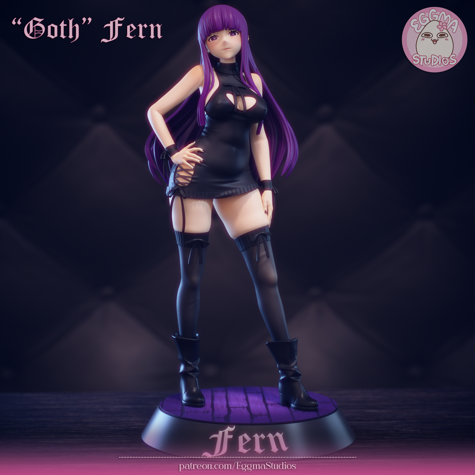 Goth Fern Garage Kit Figure - Frieren | EggmaStudios