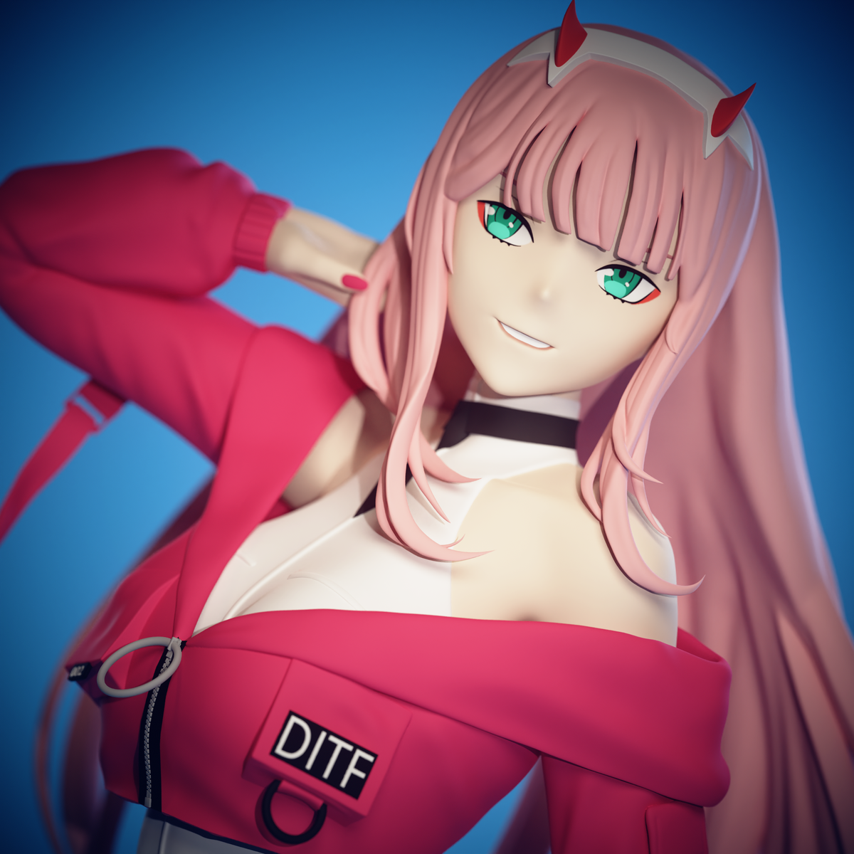 Zero Two - Street Wear Ver. Garage Kit Figure - DARLING in the FRANXX ...
