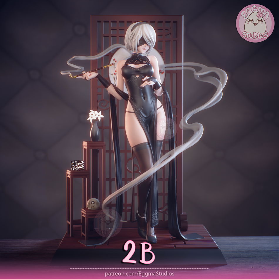 Qipao 2B Garage Kit Figure - Nier: Automata | EggmaStudios