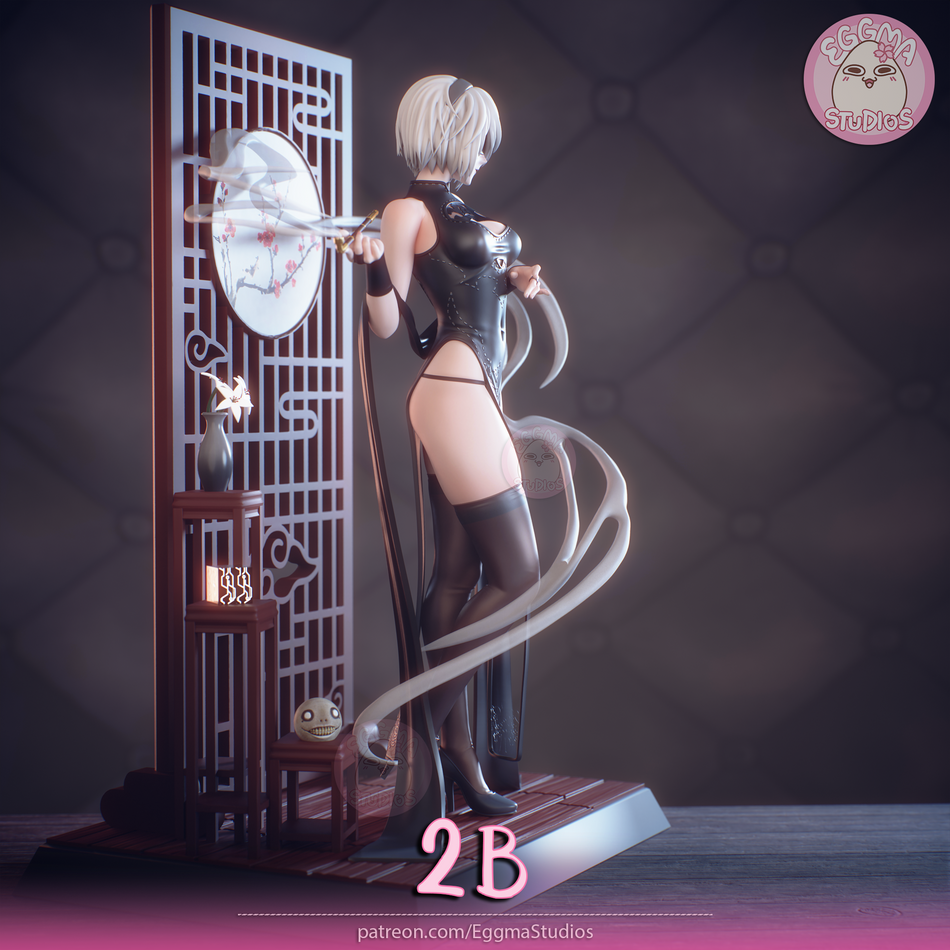 Qipao 2B Garage Kit Figure - Nier: Automata | EggmaStudios