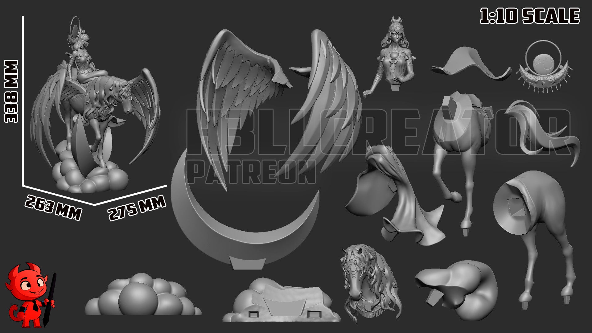 Selene Garage Kit Figure - Hades | H3LLCreator – Trisagion Models