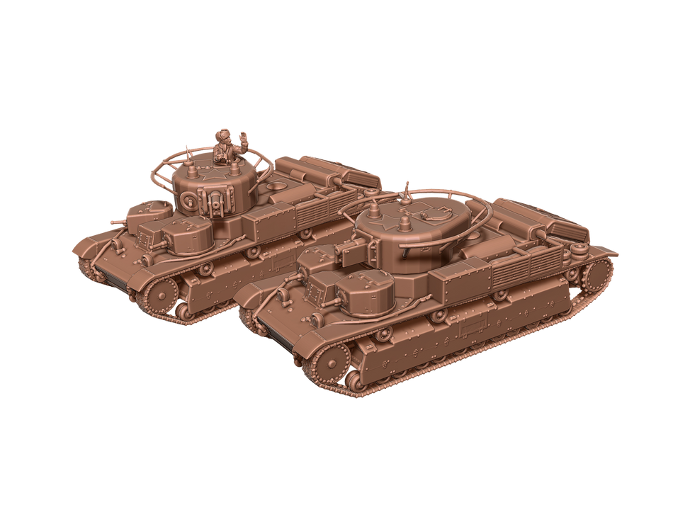 T-28 Medium Tank - 28mm Wargaming Tabletop Miniatures  | Eskice Miniatures