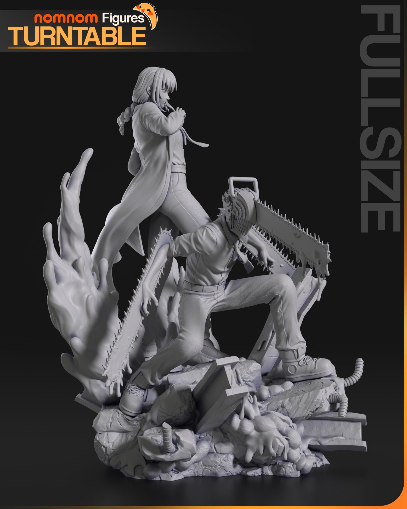 Makima and Denji Garage Kit Figure [Chainsaw Man] (NomNom