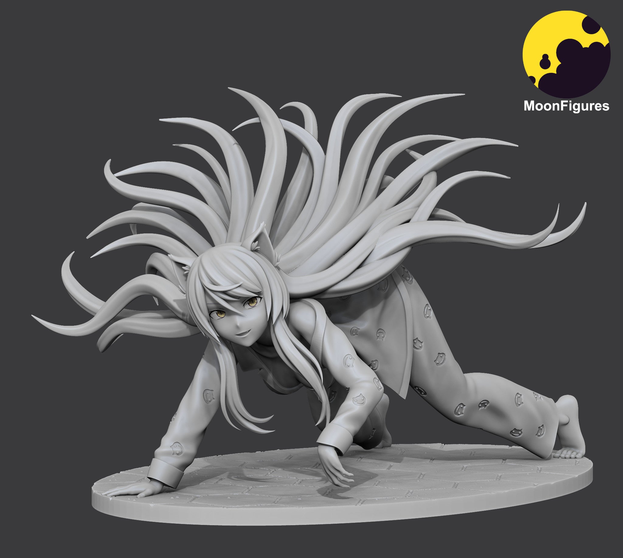 Neko Hanekawa Garage Kit Figure - Bakemonogatari | Moonfigures