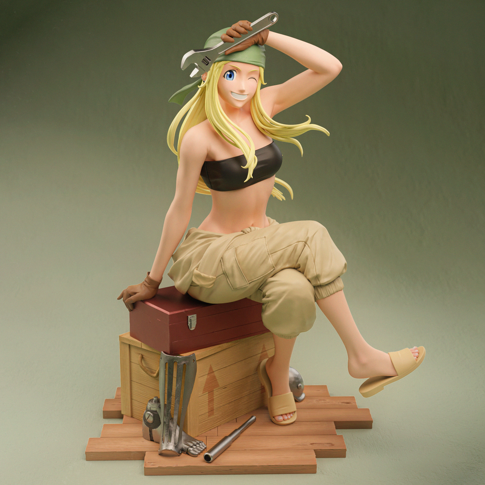 Winry Rockbell Garage Kit Figure - Fullmetal Alchemist | CA3D Studios
