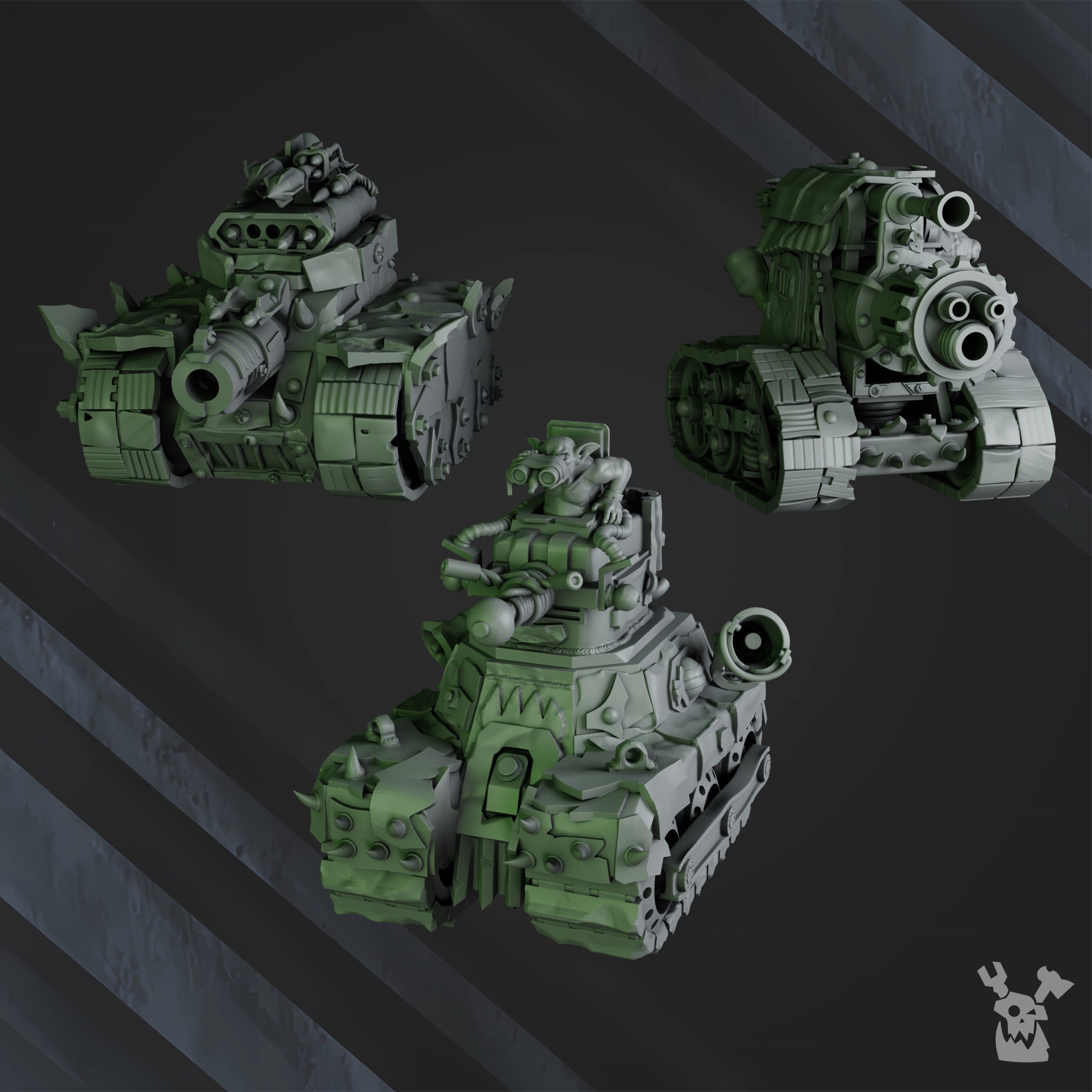 grot tank proxy models for warhammer 40k Ork army