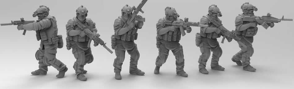 Spetsnaz GRU Squad - 28mm Modern Wargaming Tabletop Miniatures  | Turnbase Miniatures