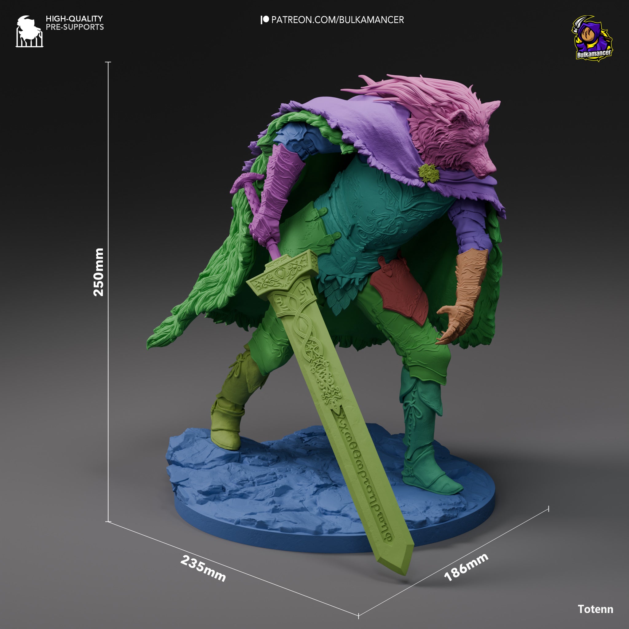 Blaidd Garage Kit Figure - Elden Ring | Bulkamancer Sculpts