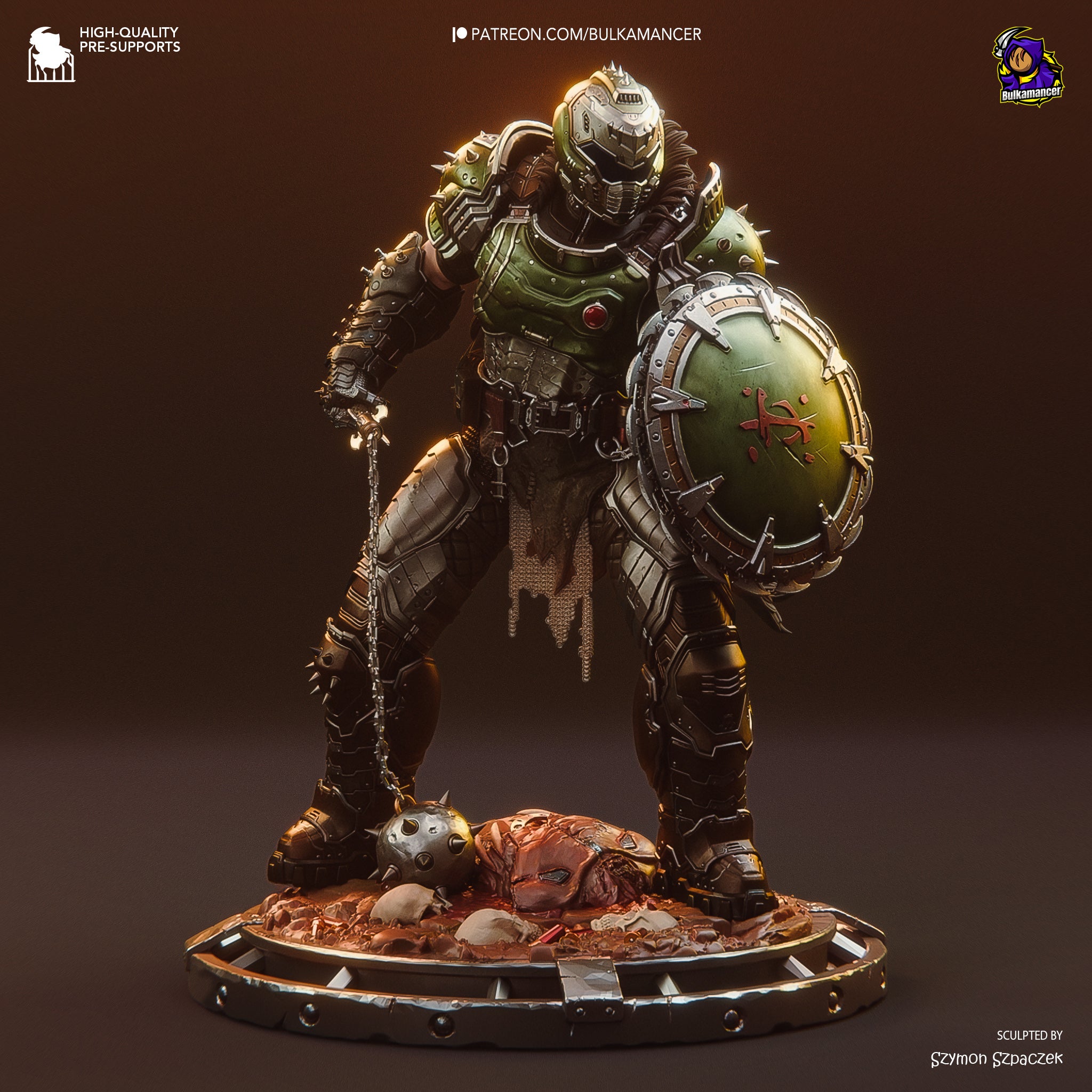 Doom Slayer Garage Kit Figure - Doom: Dark Ages | Bulkamancer