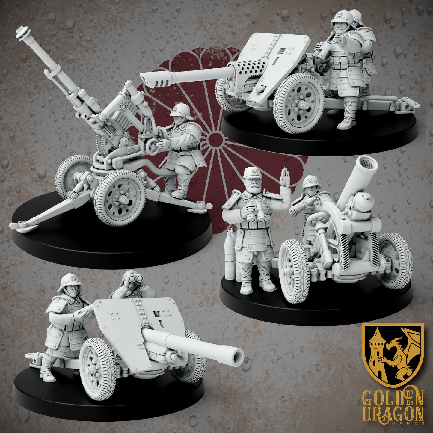 Empire of Japan - Carriage Support Weapons Crew Set