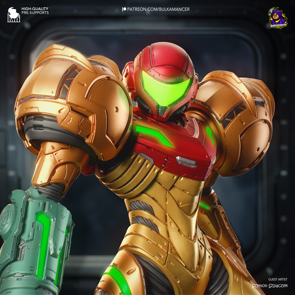 Samus Aran Garage Kit Figure - Metroid | Bulkamancer Sculpts