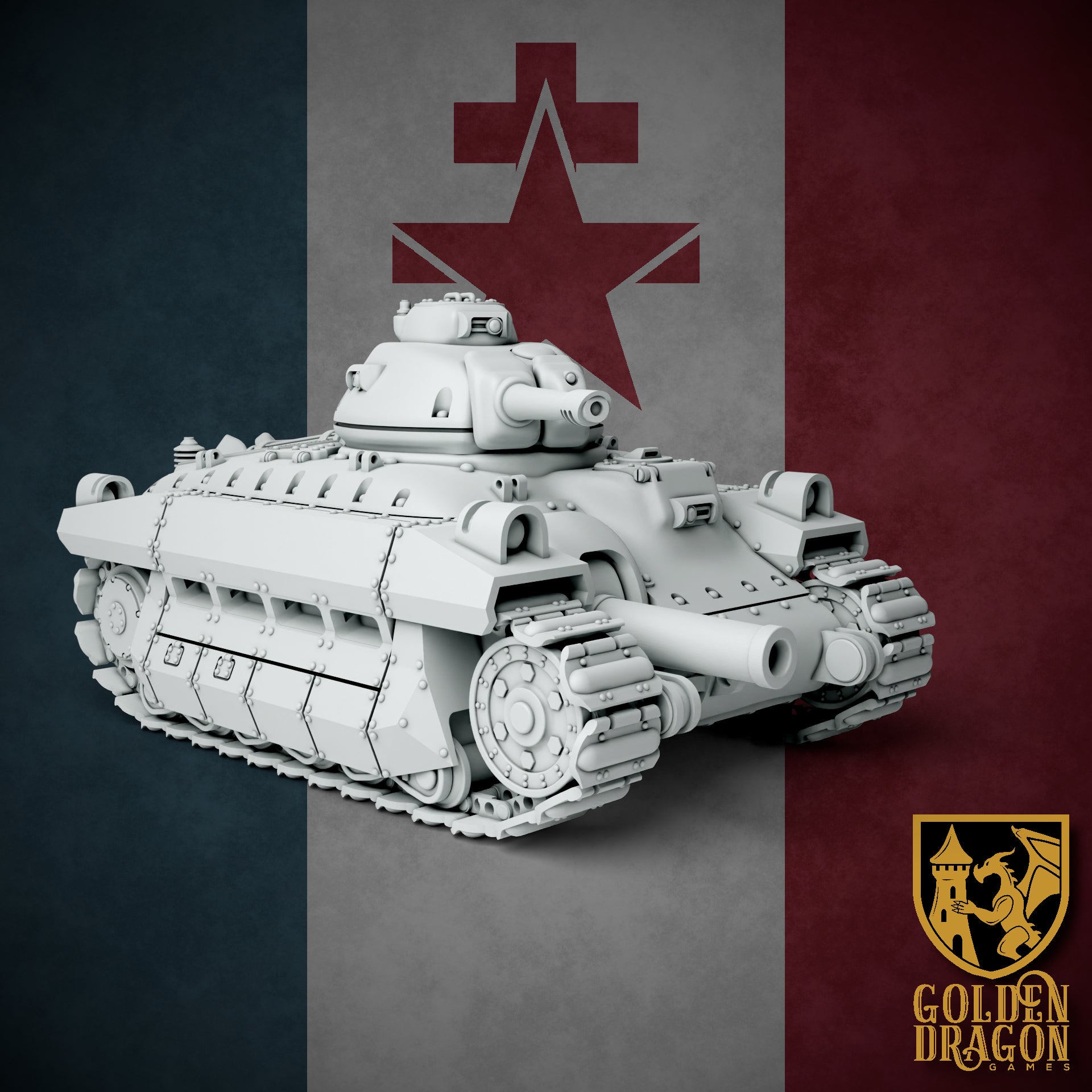R-1B Liberté Medium Battle Tank - New French Republic – Trisagion Models
