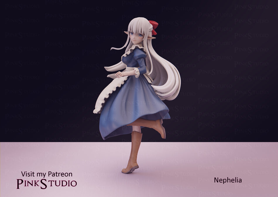 Nephelia Garage Kit Figure - An Archdemon's Dilemma: How to Love Your Elf Bride | Pink Studio