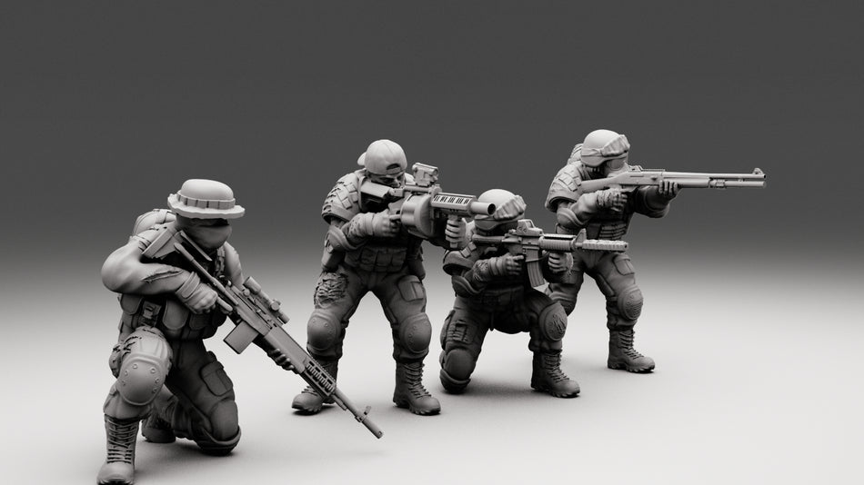 USMC Survivors - 28mm Modern Wargaming Miniatures  | Turnbase Miniatures