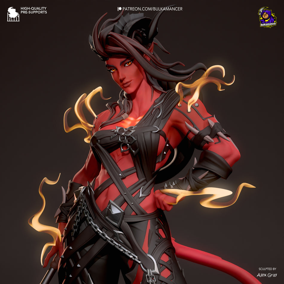 Karlach Stylized Ver. Garage Kit Figure - Baldur's Gate 3 | Bulkamancer Sculpts