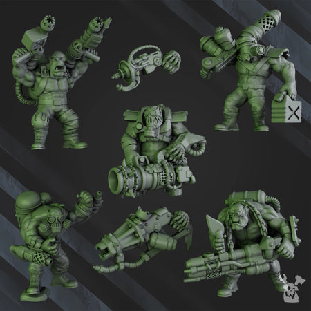 burna boyz proxy models for warhammer 40k Ork army