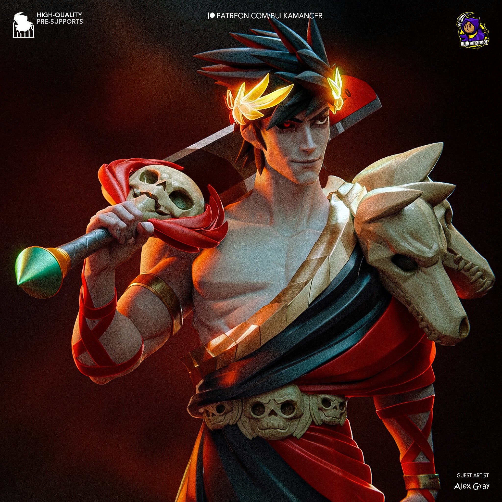 Zagreus Garage Kit Figure - Hades | Bulkamancer Sculpts