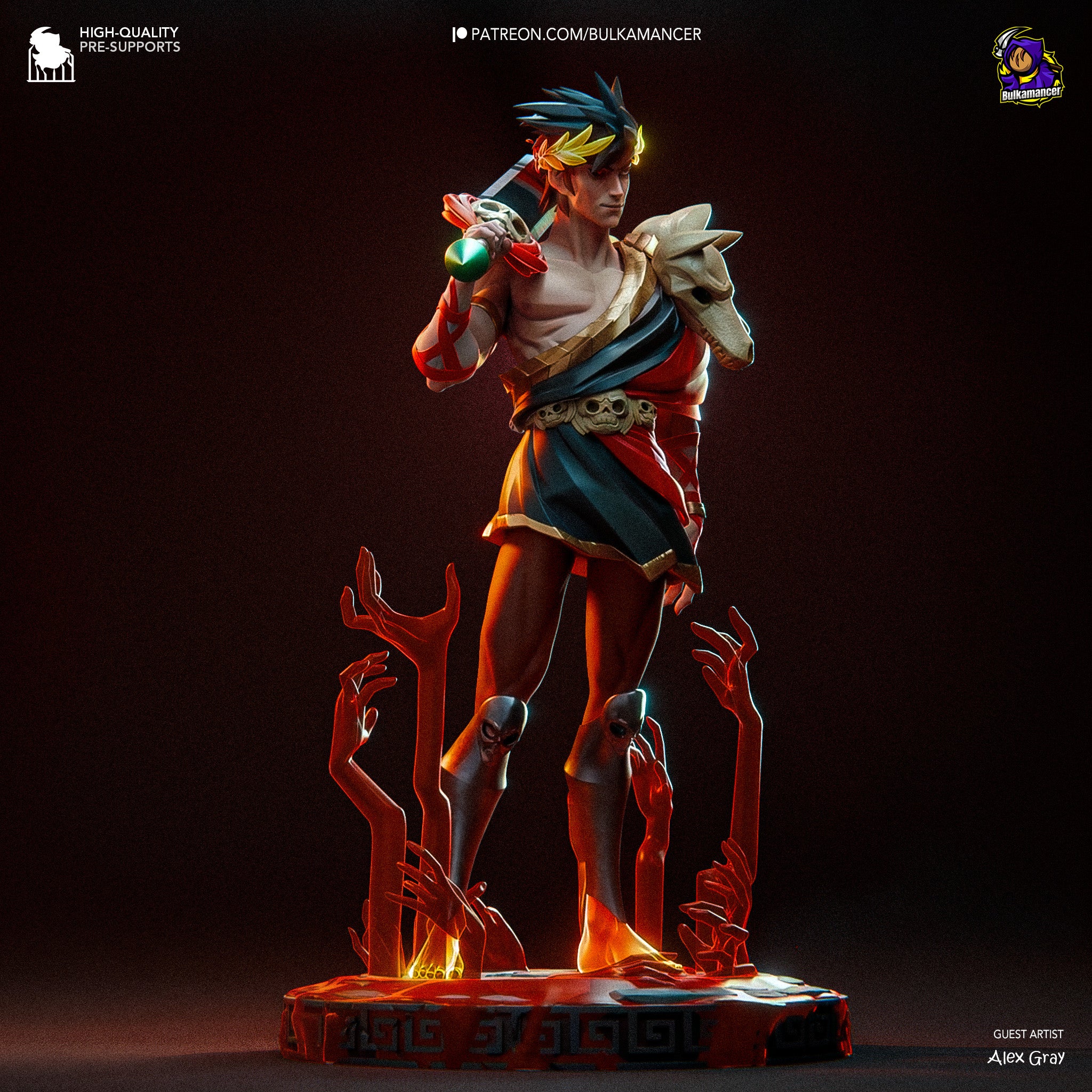 Zagreus Garage Kit Figure - Hades | Bulkamancer Sculpts