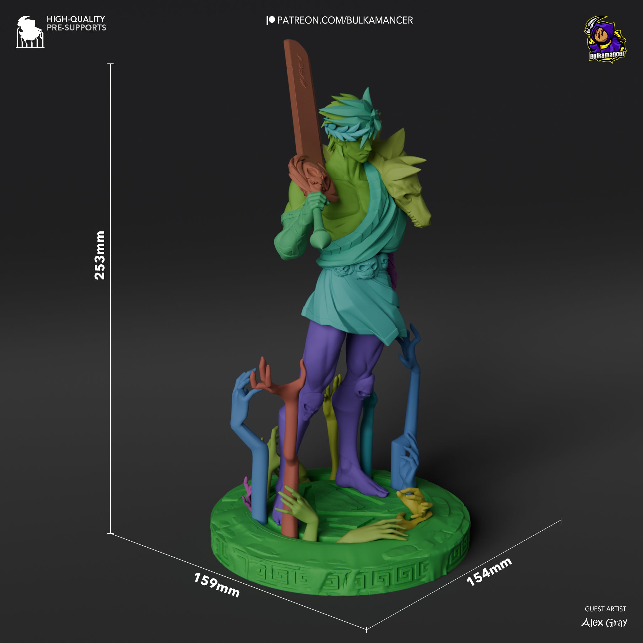 迦蓮ページ Zagreus Garage Kit Figure - Hades | Bulkamancer Sculpts