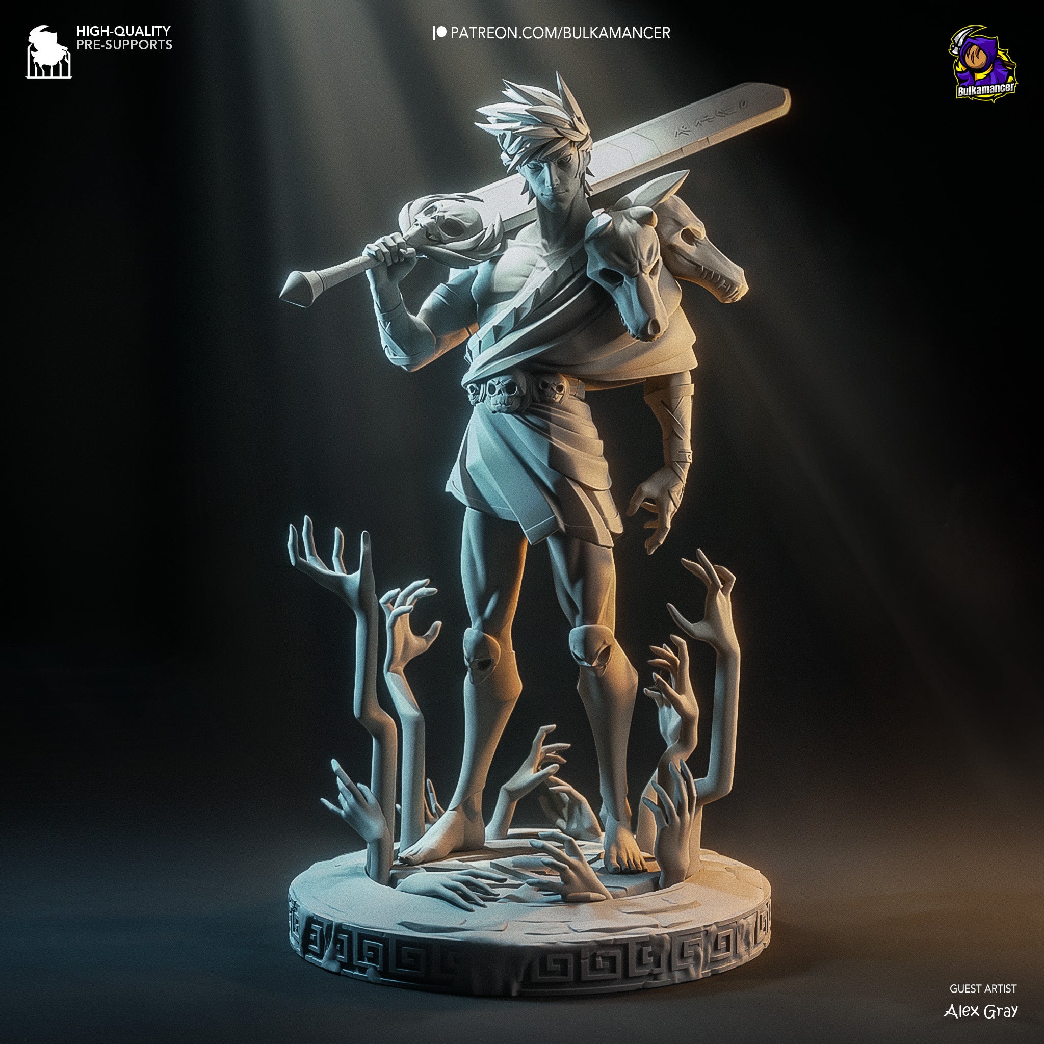 Zagreus Garage Kit Figure - Hades | Bulkamancer Sculpts