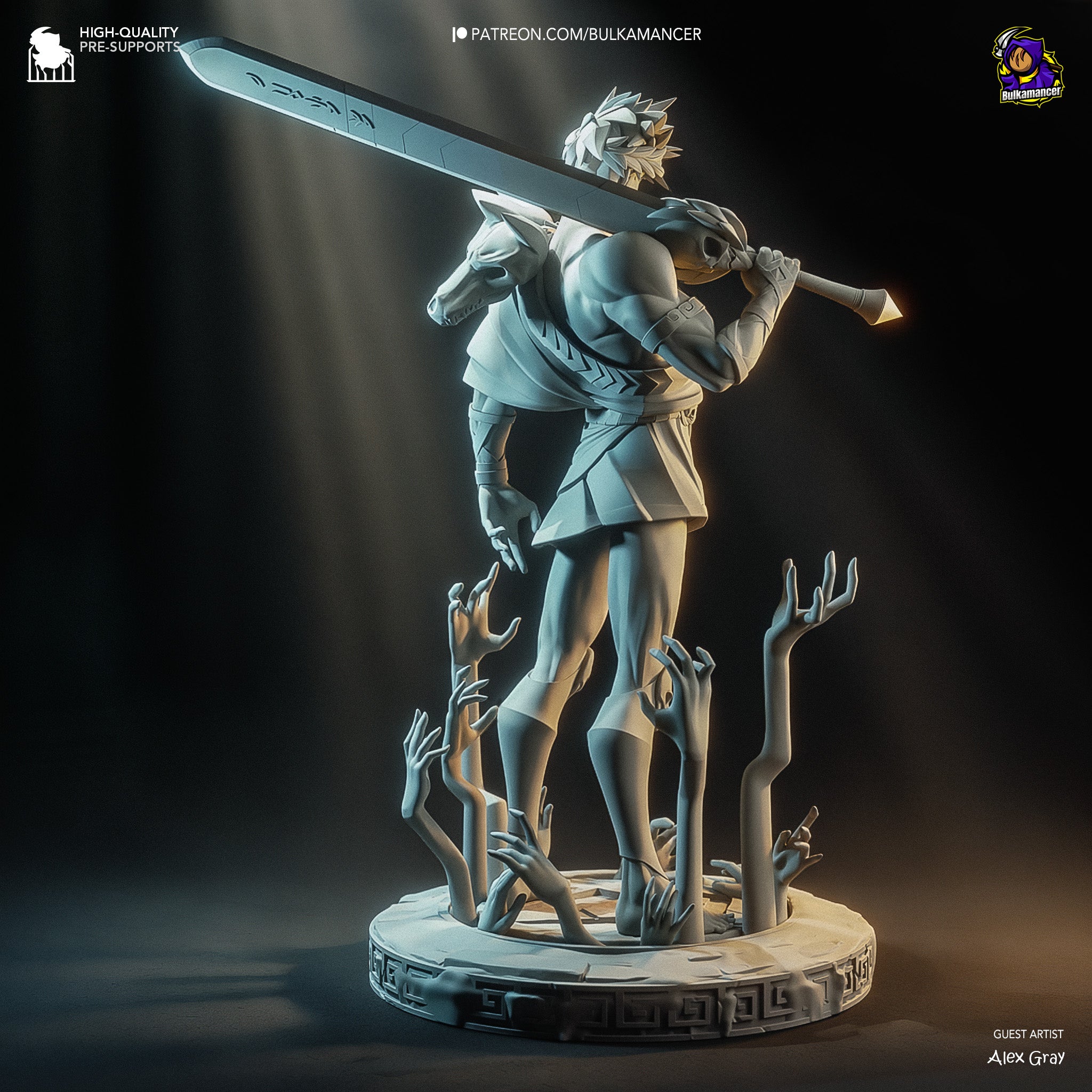 Zagreus Garage Kit Figure - Hades | Bulkamancer Sculpts Zagreus Garage Kit Figure - Hades | Bulkamancer Sculpts