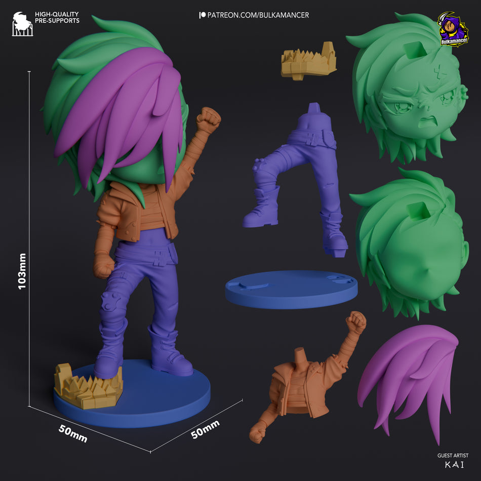 Chibi Arcane Vi Garage Kit Figure - Arcane | Bulkamancer Sculpts