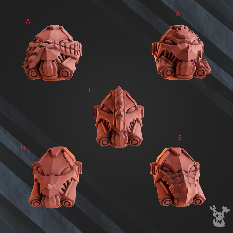 Heads - Volcano Armor - Fire Lizards