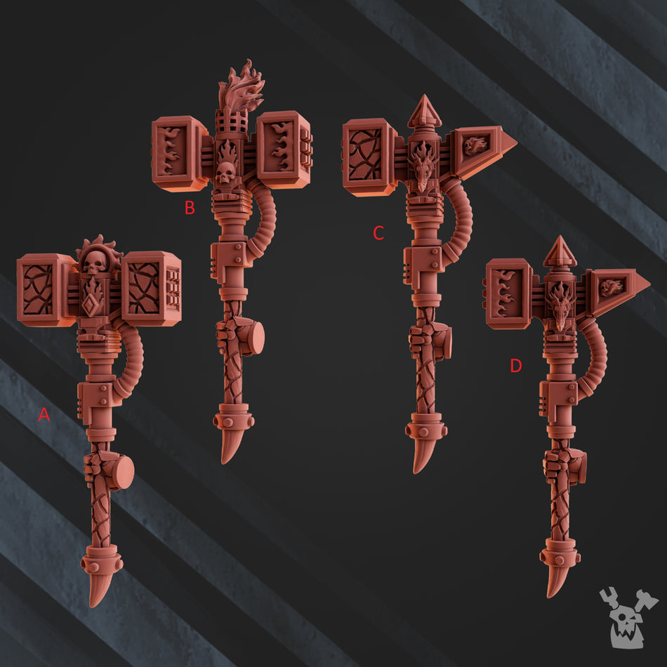 Hammers - Volcano Armor - Fire Lizards