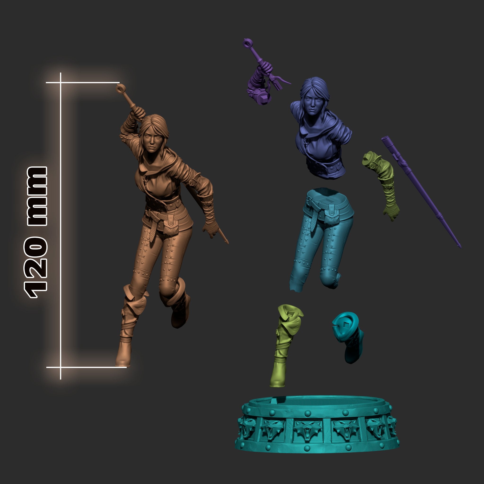 Ciri Figure - Trisagion Models