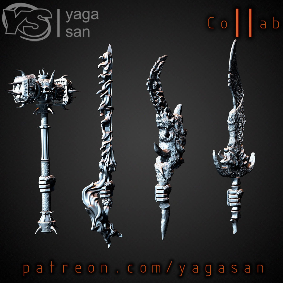 Tri Weapon CW Weapons Pack C – Trisagion Models