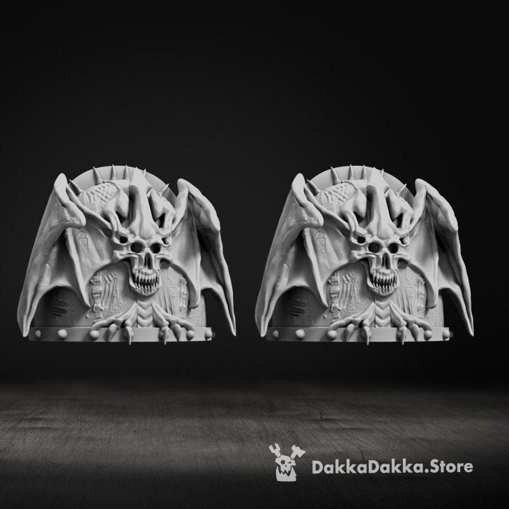 CW Winged Demon Shoulder Pads - Trisagion Models