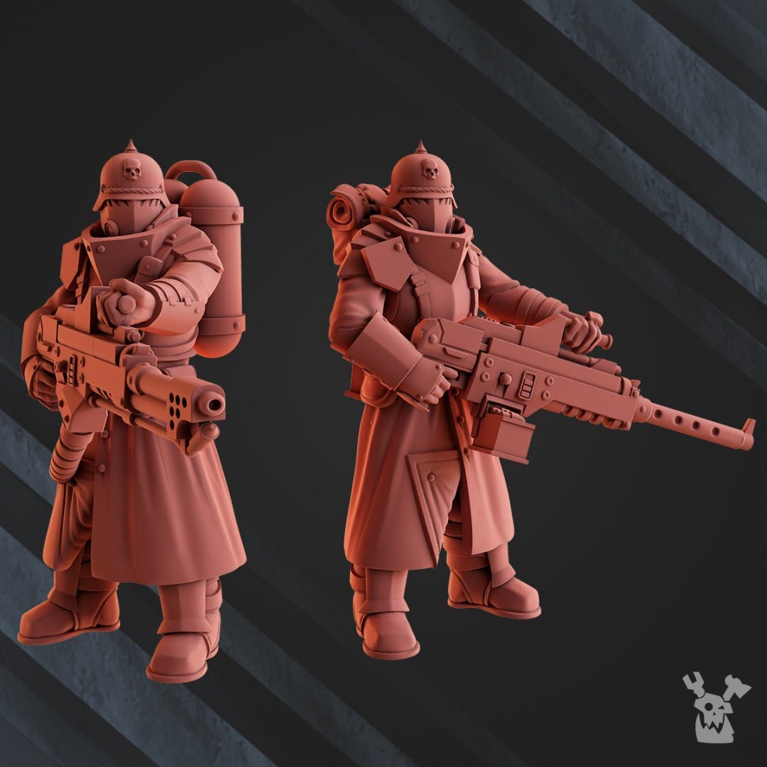 Death Division Heavy Weapons Team - Trisagion Models