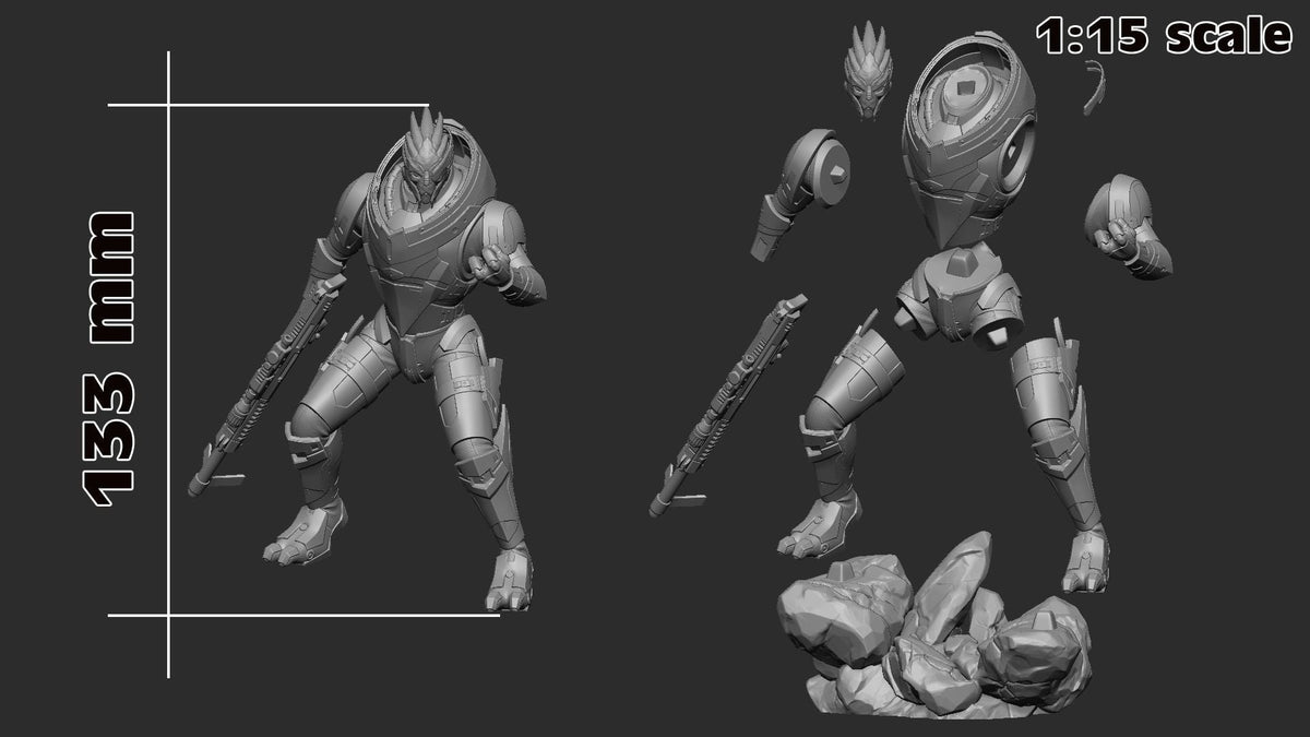 Garrus Figure - Trisagion Models