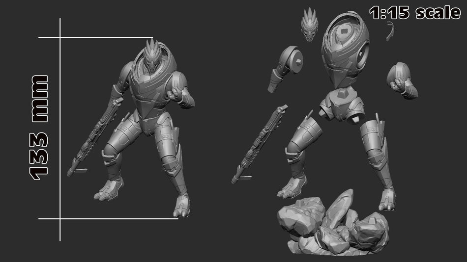 Garrus Figure - Trisagion Models