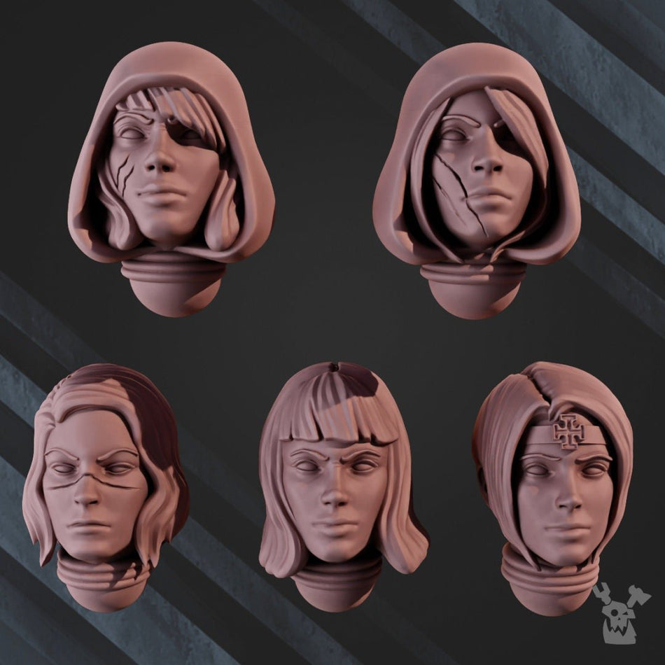 Great Martyr War Sisters Heads - Trisagion Models