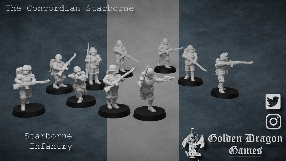 Infantry Squad Starborne Concordian Guardsmen - Trisagion Models