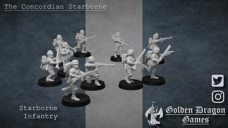 Infantry Squad Starborne Concordian Guardsmen - Trisagion Models