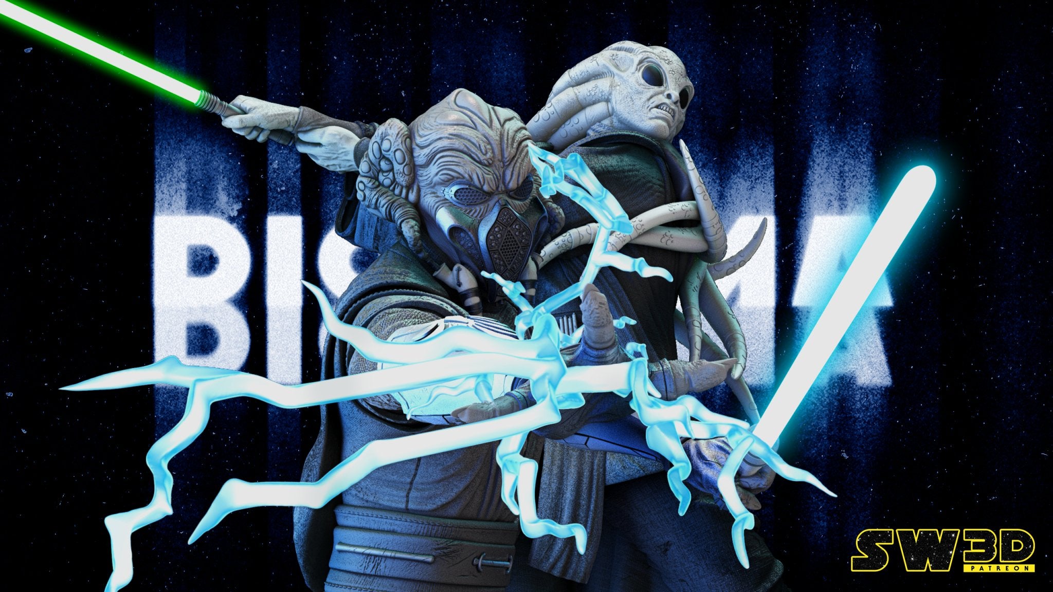 Kit Fisto & Plo Koon Diorama Base Kit – Trisagion Models