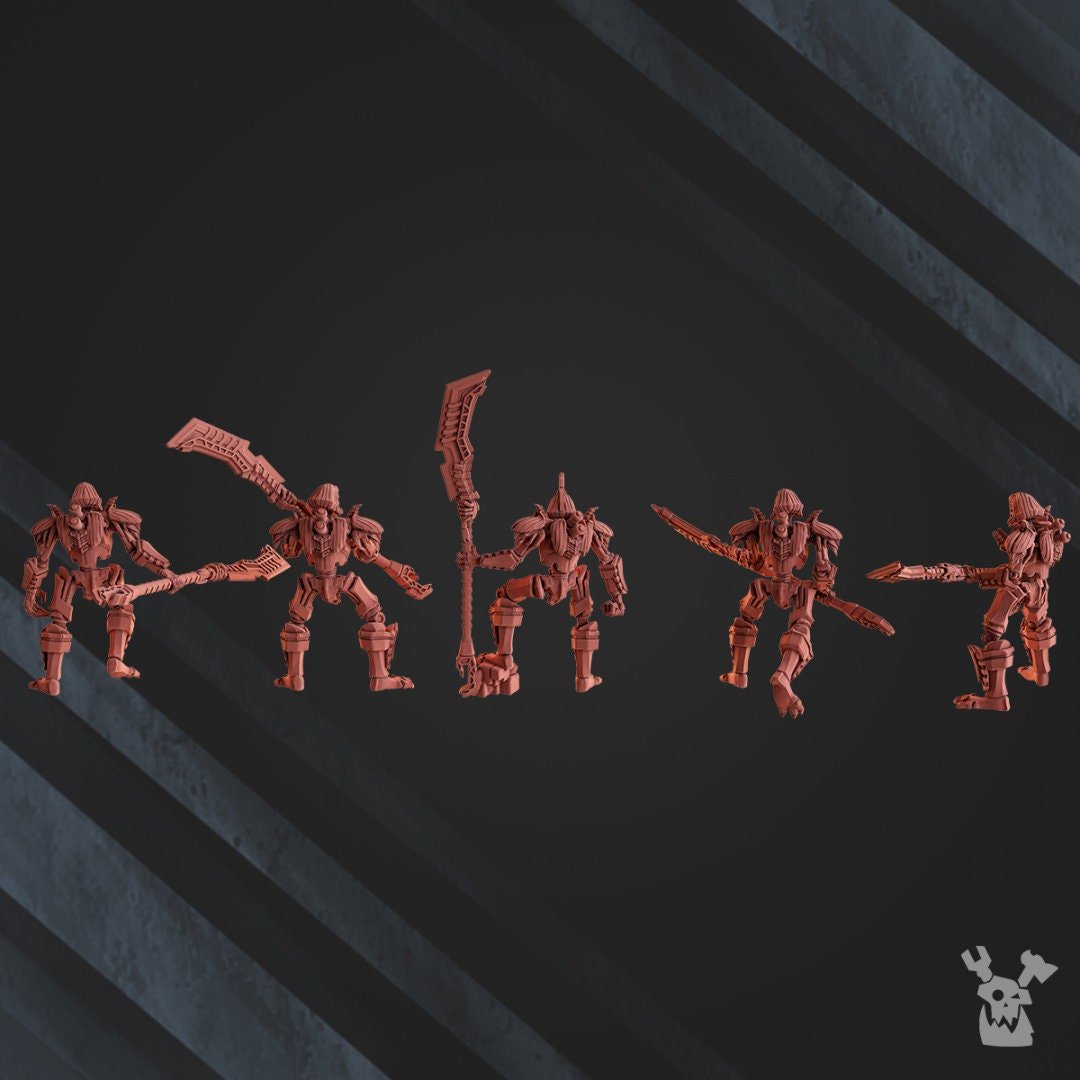 LichGuard Command Squad (Warscythes Variant) - Robot Legion - Trisagion Models