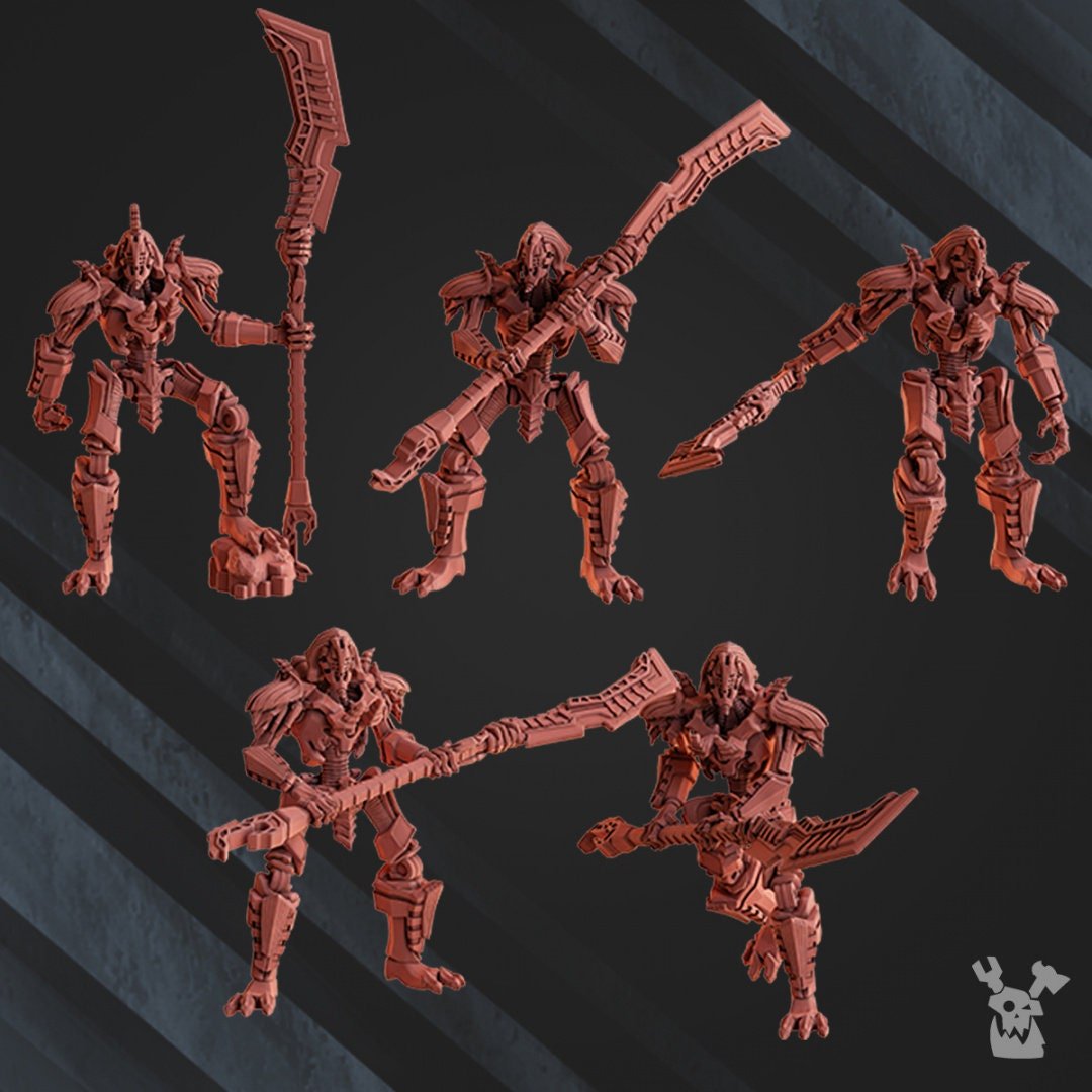 LichGuard Command Squad (Warscythes Variant) - Robot Legion - Trisagion Models