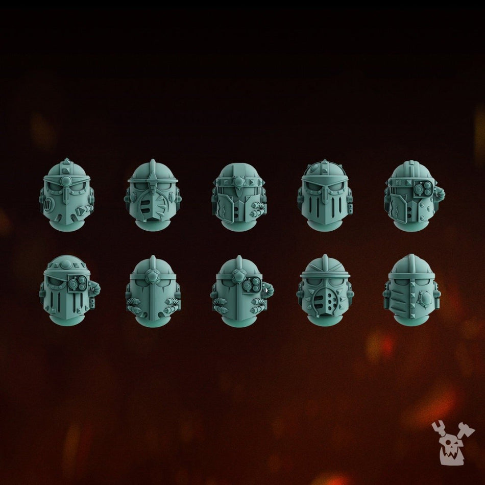 Lunar Knights Head Set x10 - Trisagion Models