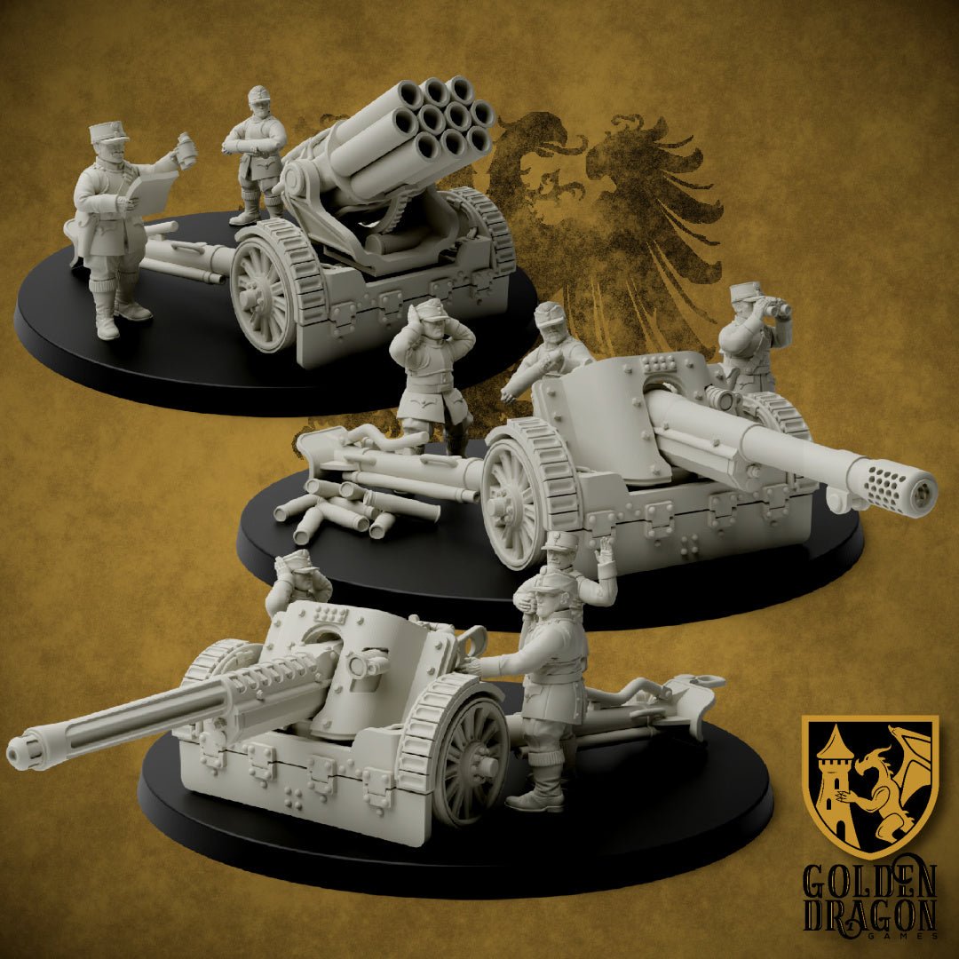 Ostarr Empire - Towed Artillery - Trisagion Models