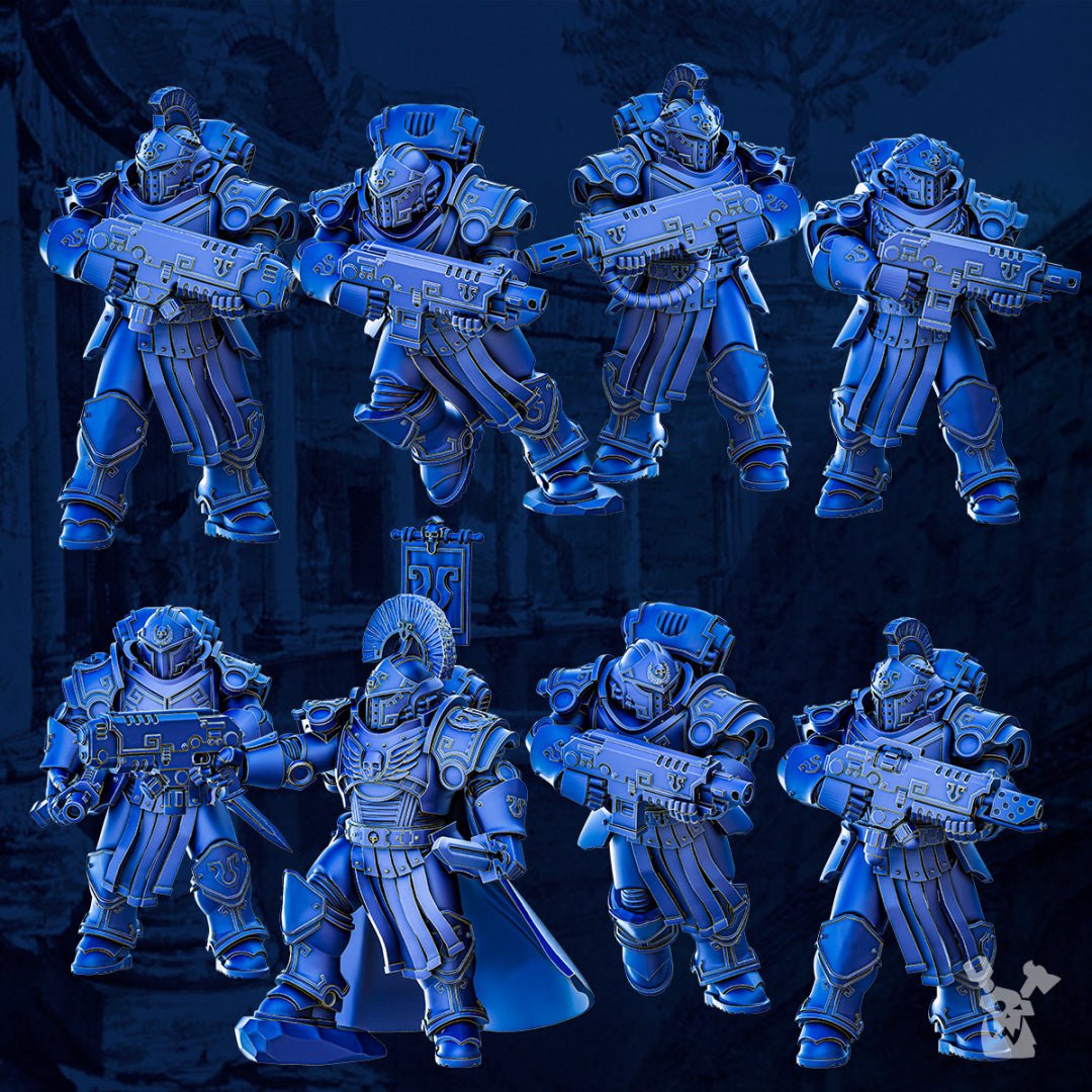 Ultramarine Tactical Squad model proxies