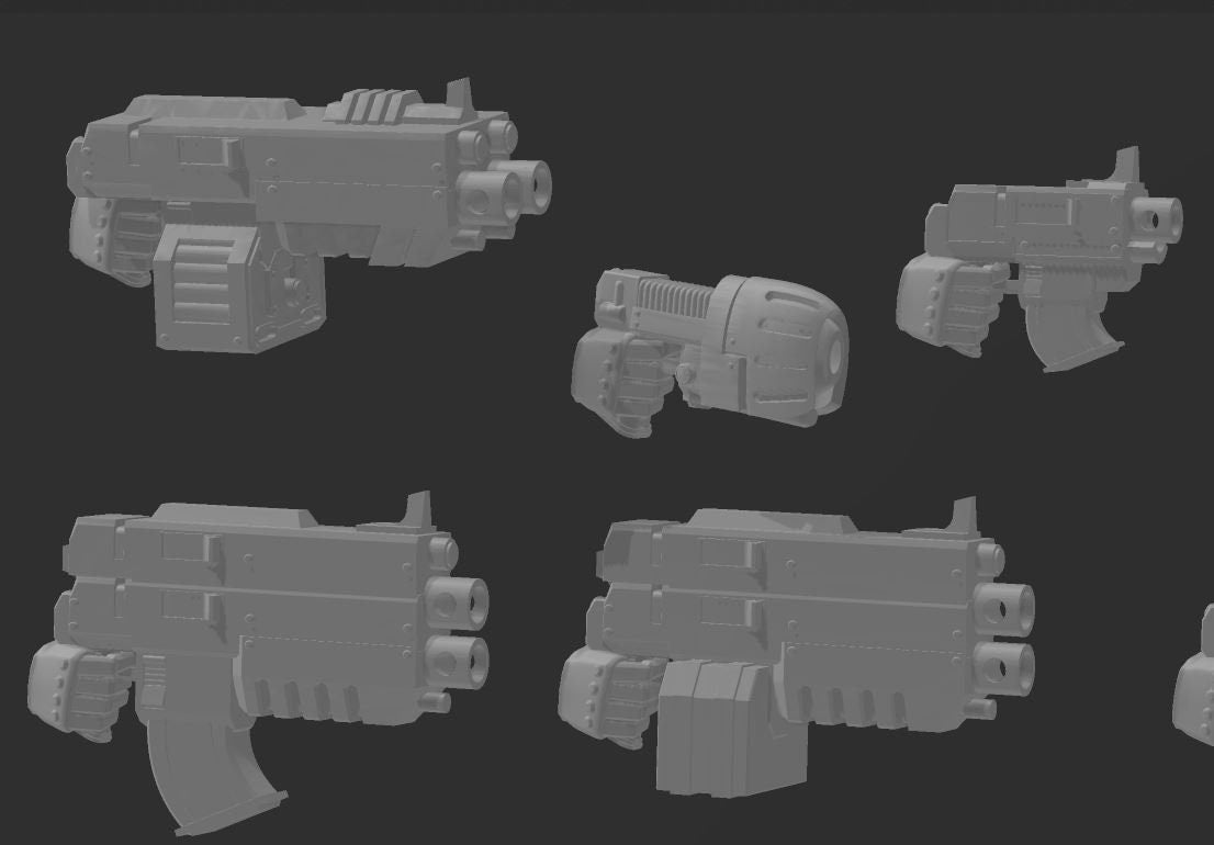 Ranged Weapons KitBash Pack - Trisagion Models