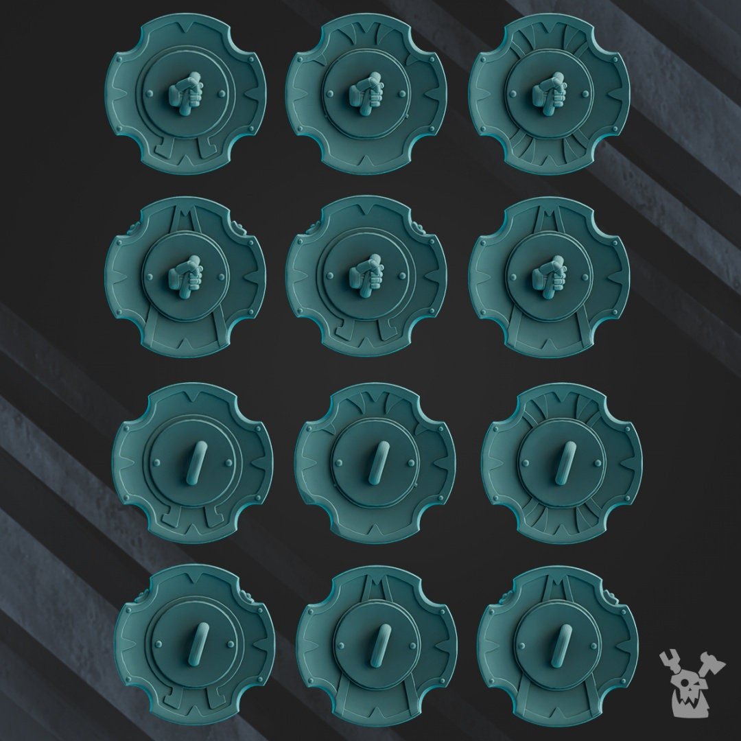 Shields & Shoulder Guards - Scylla Legion - Trisagion Models