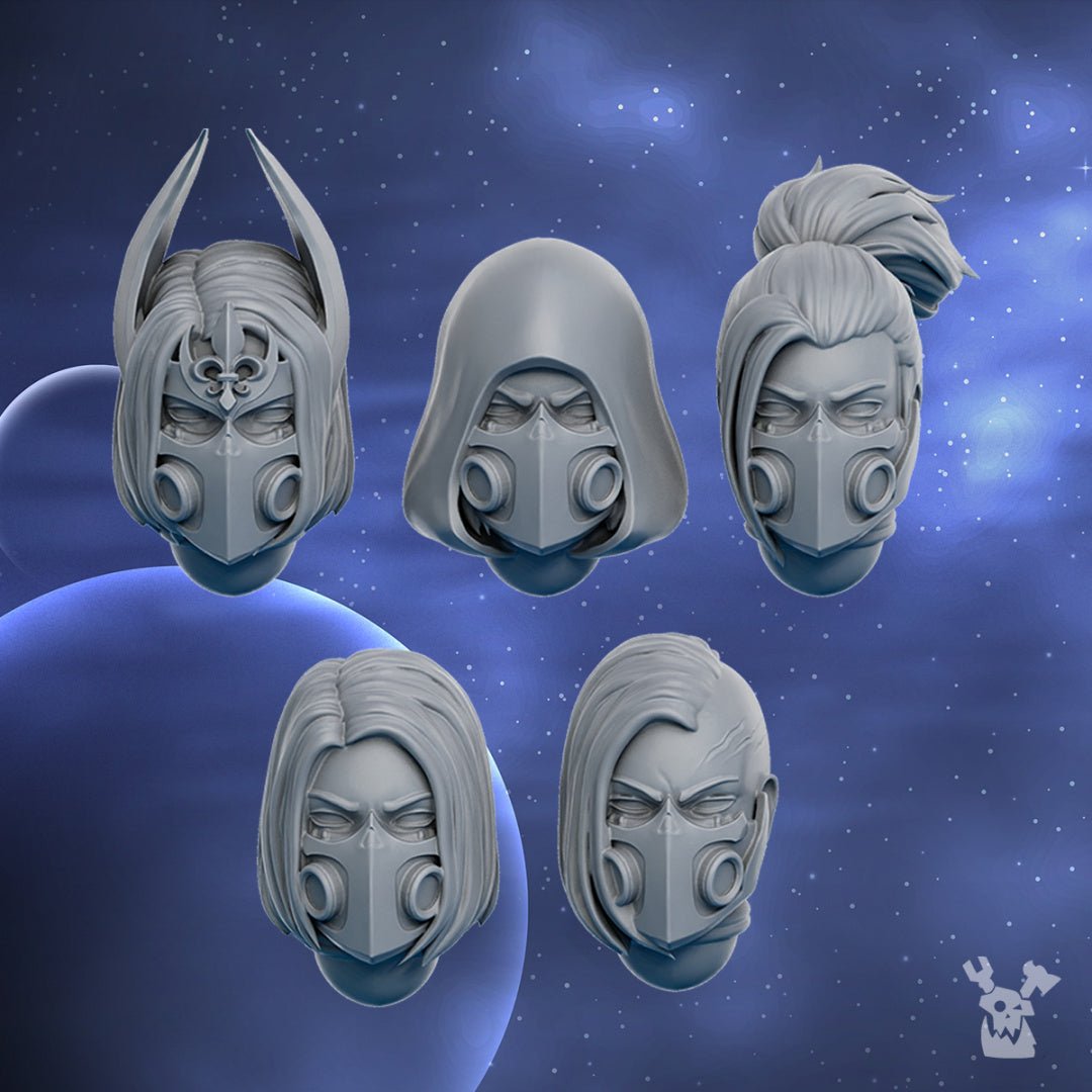 Silver Moon Daughters Heads Set - Trisagion Models