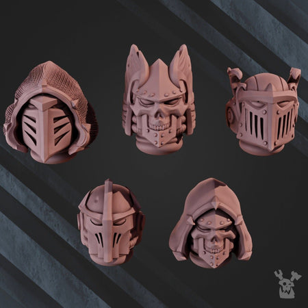 Space Crusaders Fallen Lions Head Bits Set x5 - Trisagion Models